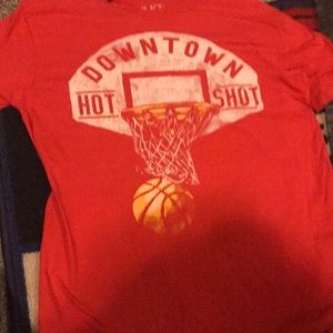 Red cool basketball shirt